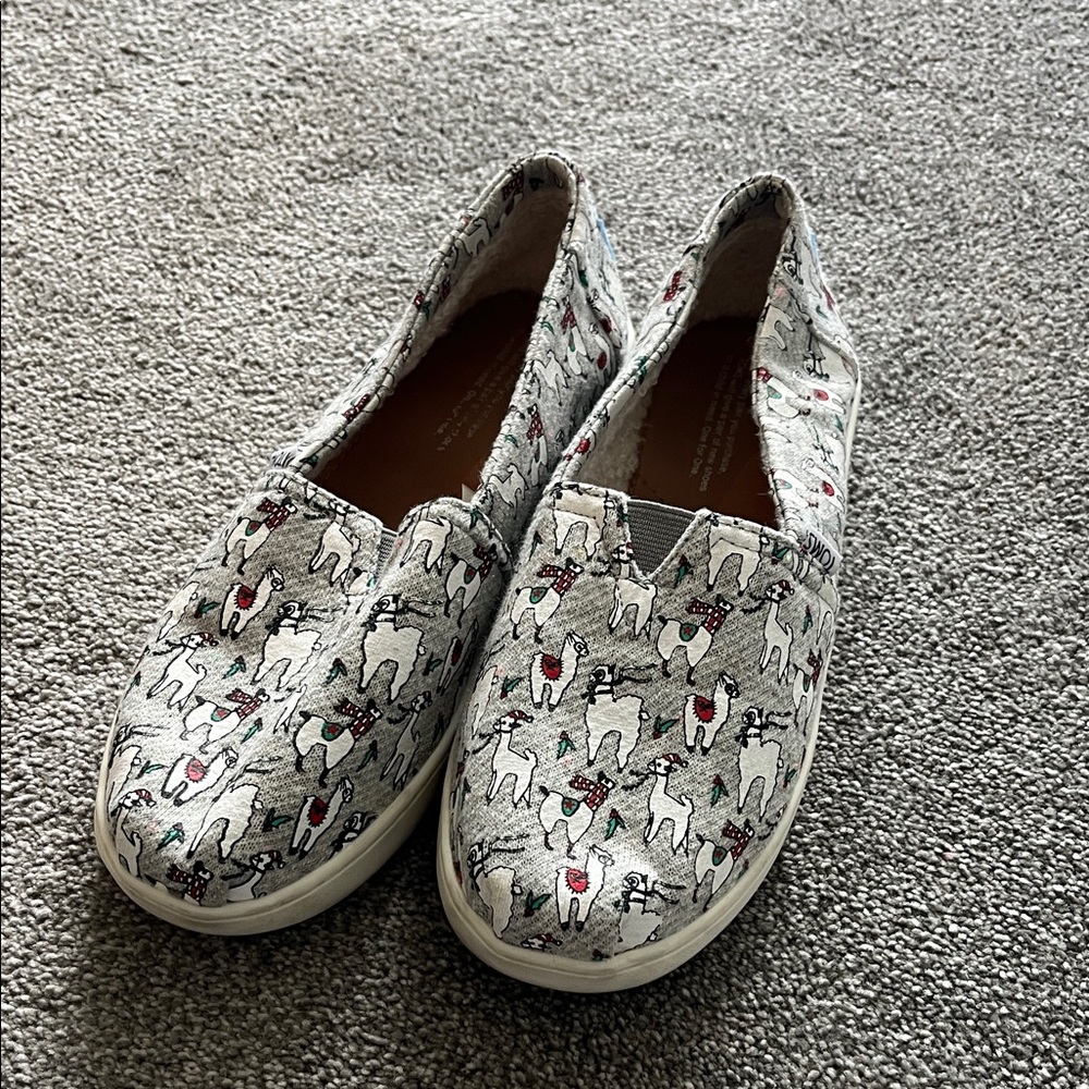 TOMS Youth Llama Slip On